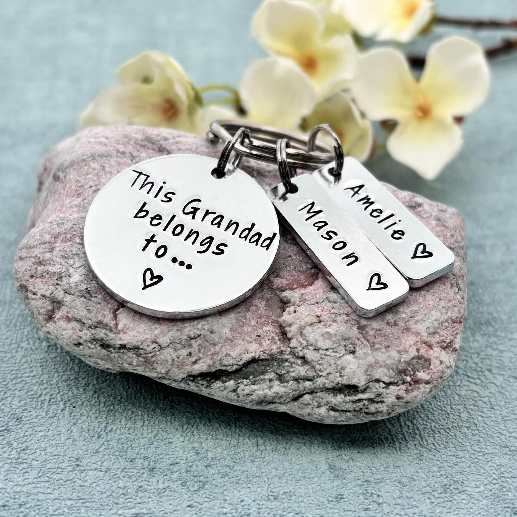 'This Grandad Belongs To' Keyring