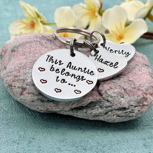 'This Auntie Belongs To' Keyring