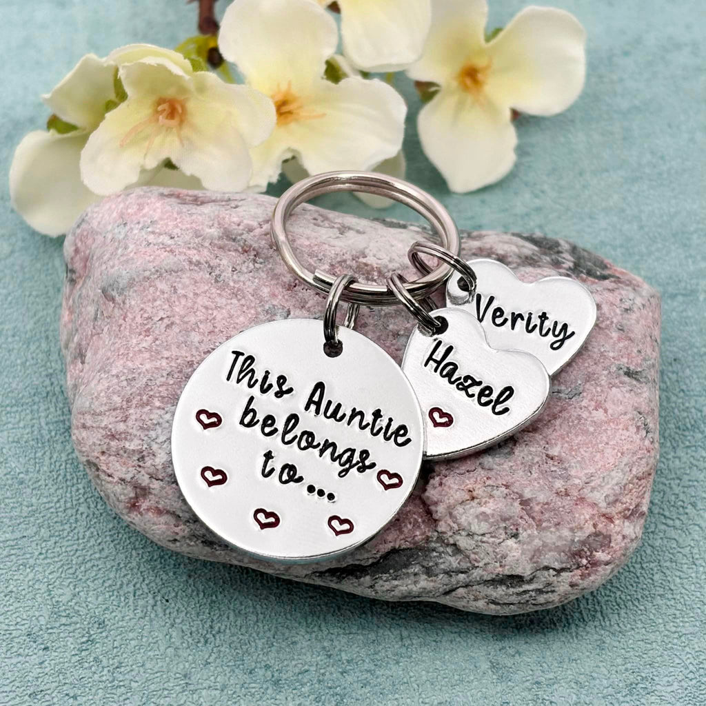 'This Auntie Belongs To' Keyring