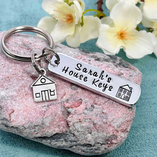 Personalised House Keys Keyring