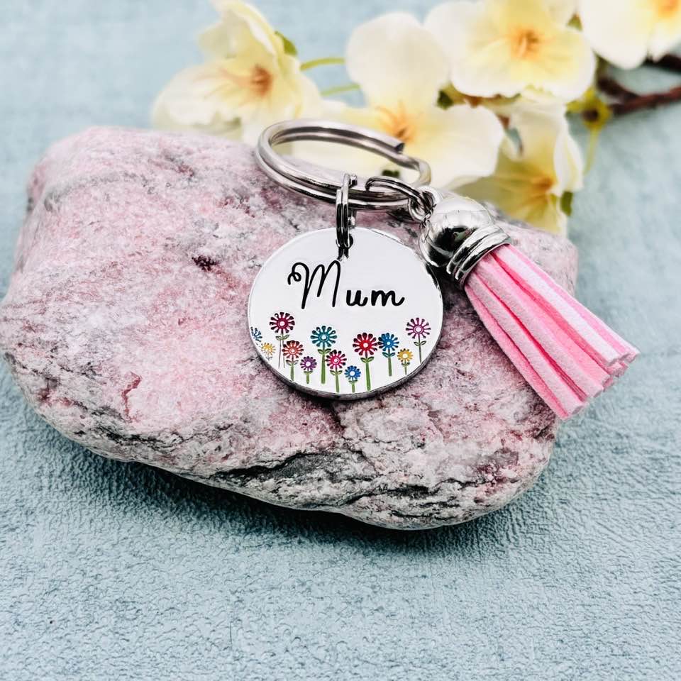 Personalised Name Keyring, Name Bag Charm