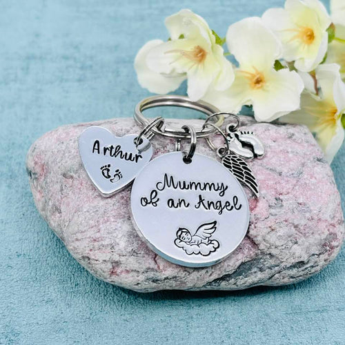 'Mummy/Daddy of an Angel' Keyring