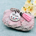 Personalised Name Keyring, Name Bag Charm