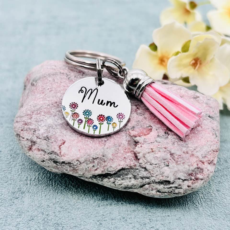 Personalised Name Keyring, Name Bag Charm