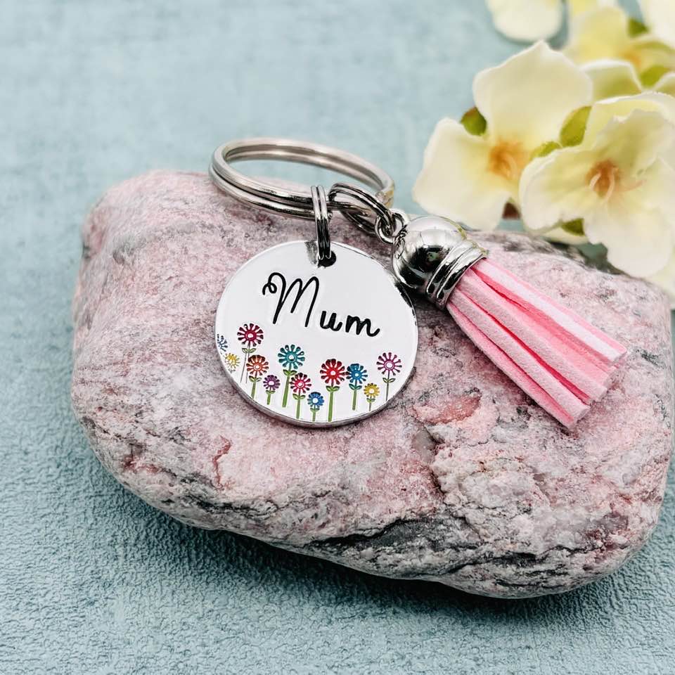Personalised Name Keyring, Name Bag Charm