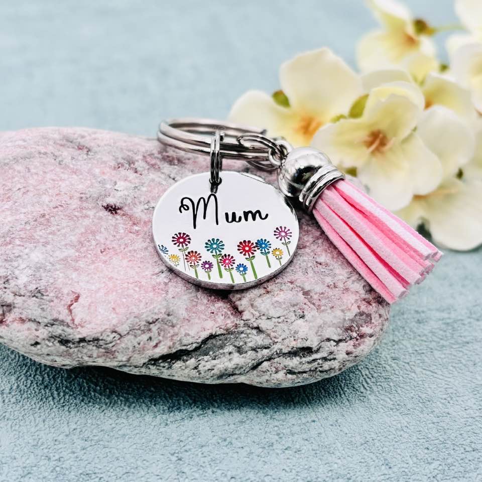 Personalised Name Keyring, Name Bag Charm