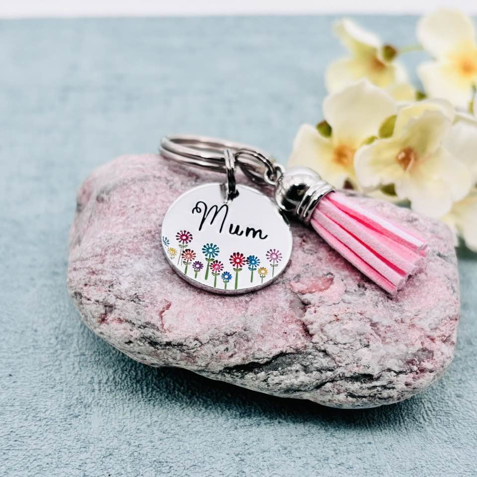Personalised Name Keyring, Name Bag Charm
