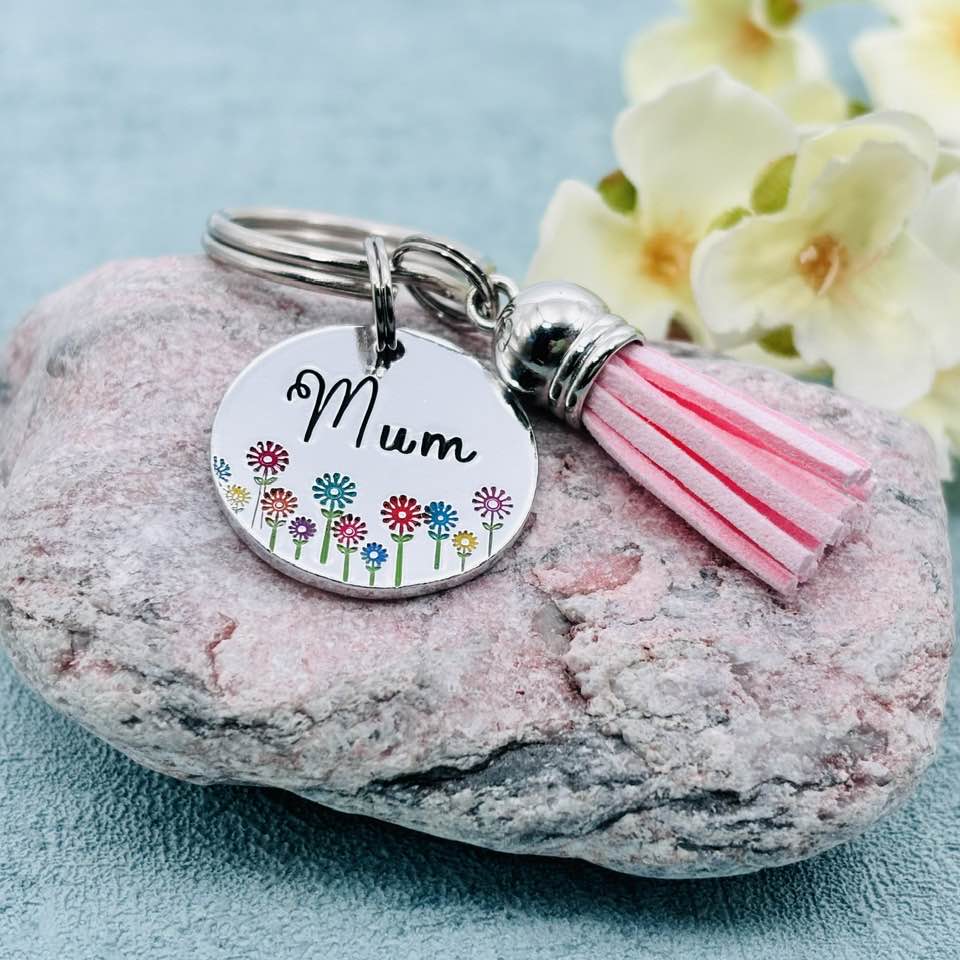 Personalised Name Keyring, Name Bag Charm