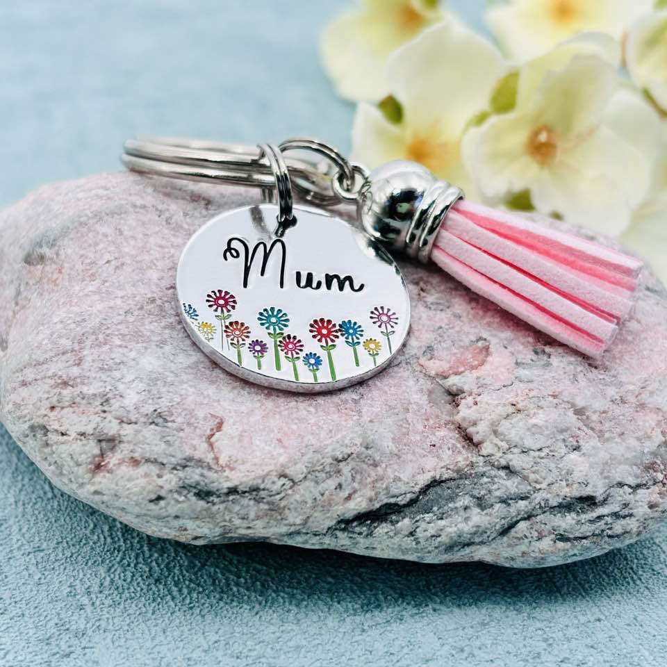 Personalised Name Keyring, Name Bag Charm