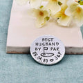 Best Husband By Par, Aluminium Golf Ball Marker, 10th Wedding Anniversary Gift