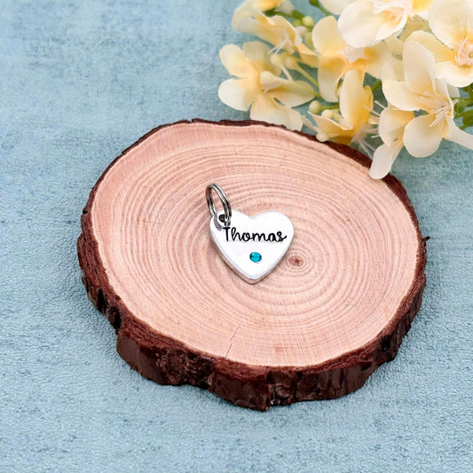 Additional heart tag for nanny grandma keyring with birthstone for previous customers only