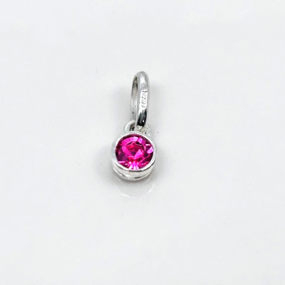 Sterling Silver Birthstone Charm