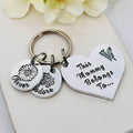 This Mummy Belongs To Birth Flower Keyring