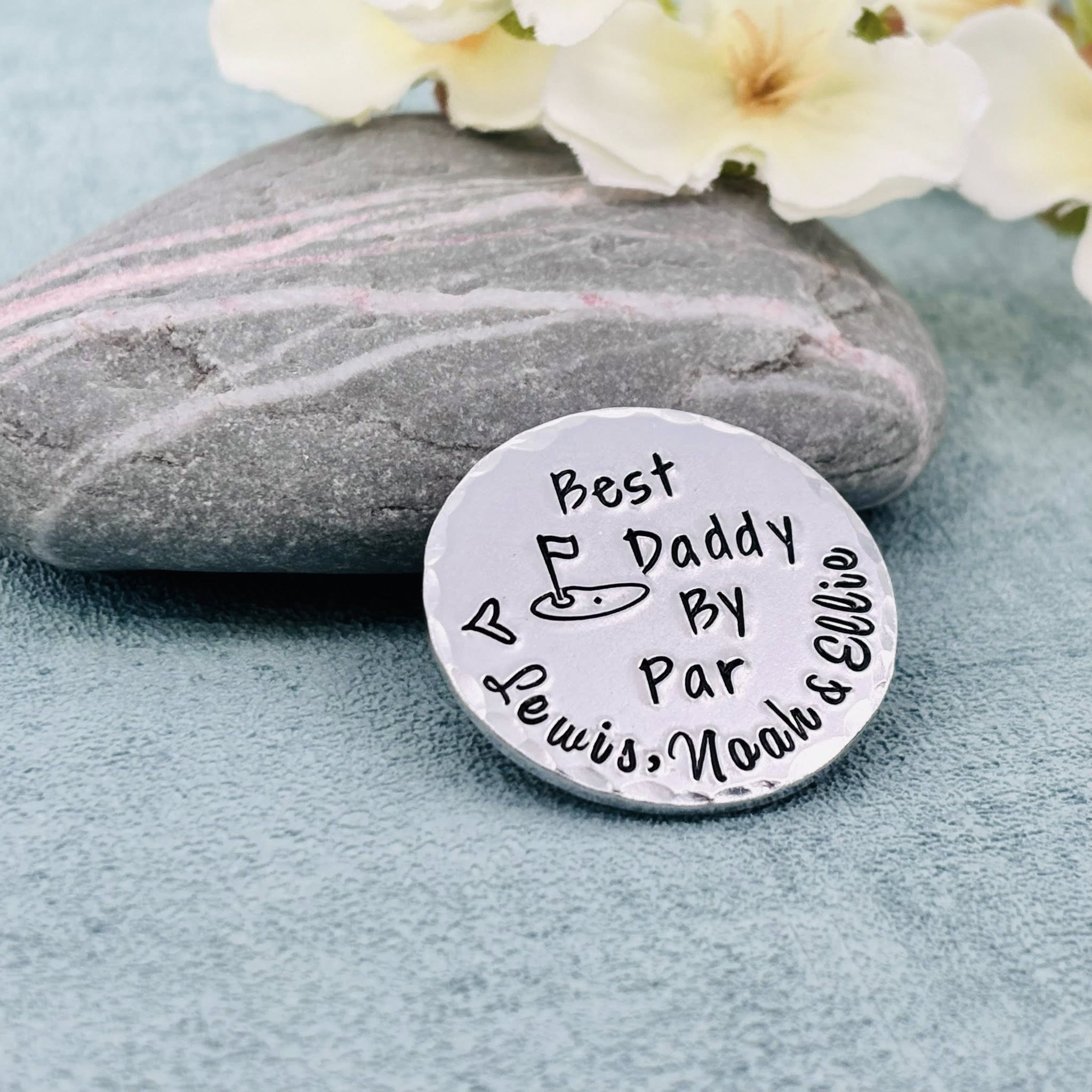 Best Daddy By Par Aluminium Golf Ball Marker, Father's Day Gift
