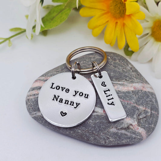 'Love You Nanny' Keyring