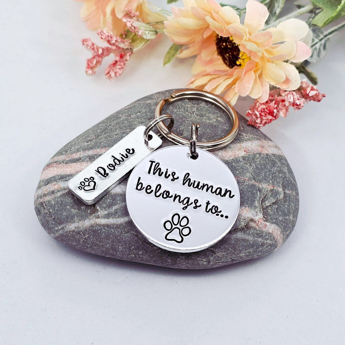 'This Human Belongs To' Keyring