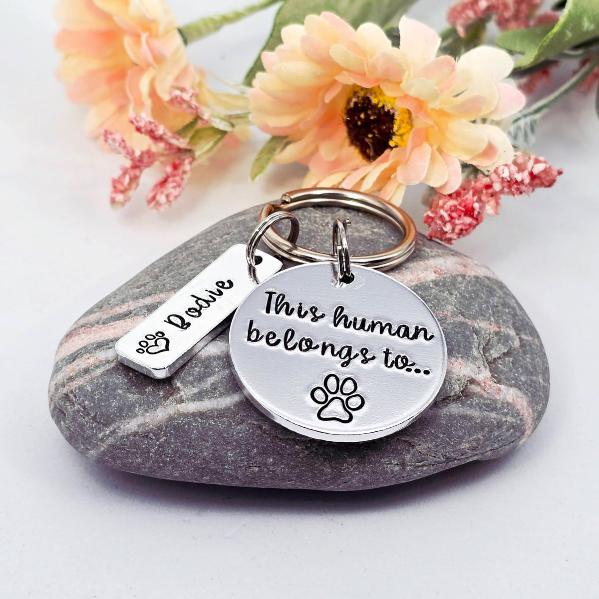 'This Human Belongs To' Keyring