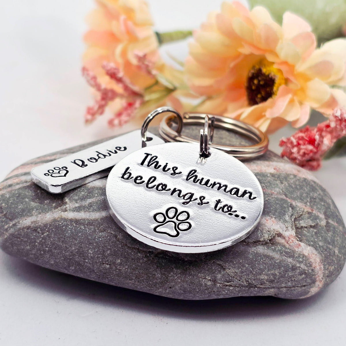 'This Human Belongs To' Keyring