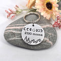 6th Anniversary Keyring , Iron Anniversary Keepsake, Personalised Moon Phase Gift for Him or Her