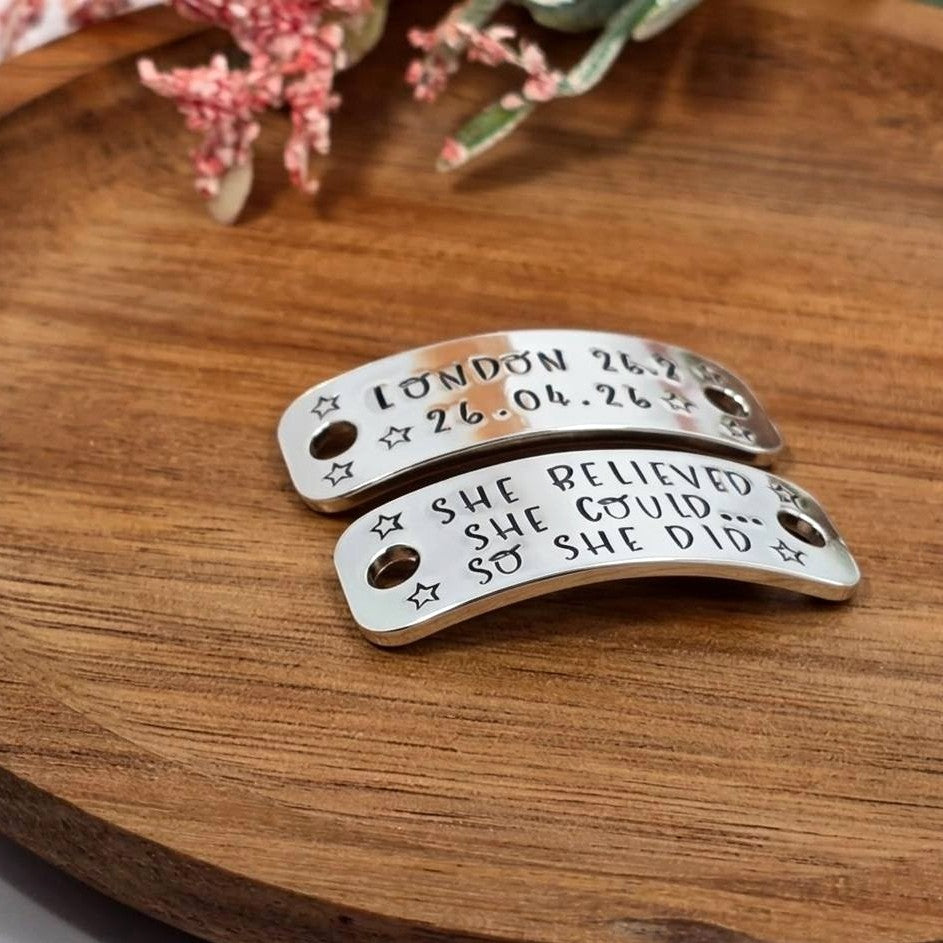 Marathon Trainer Tags, Running Shoe Tags