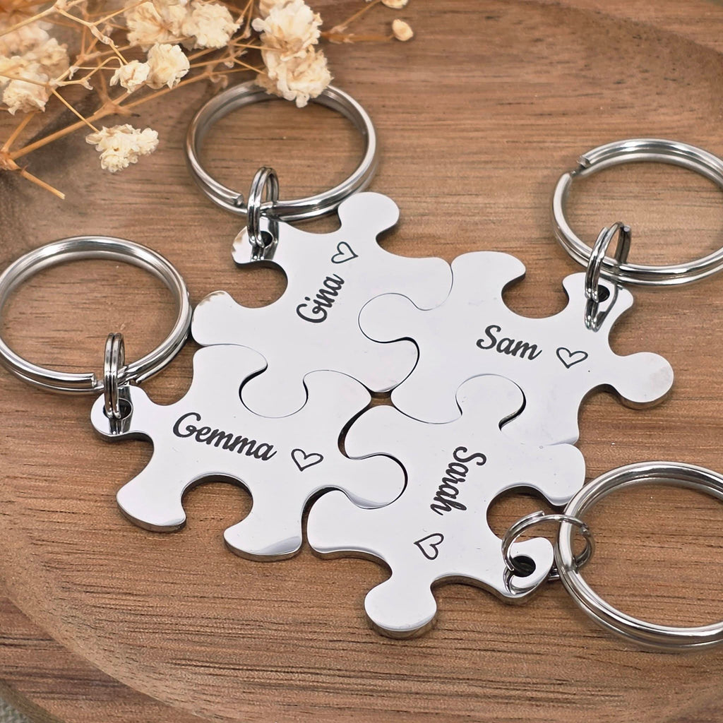 Best Friends Puzzle Keyring