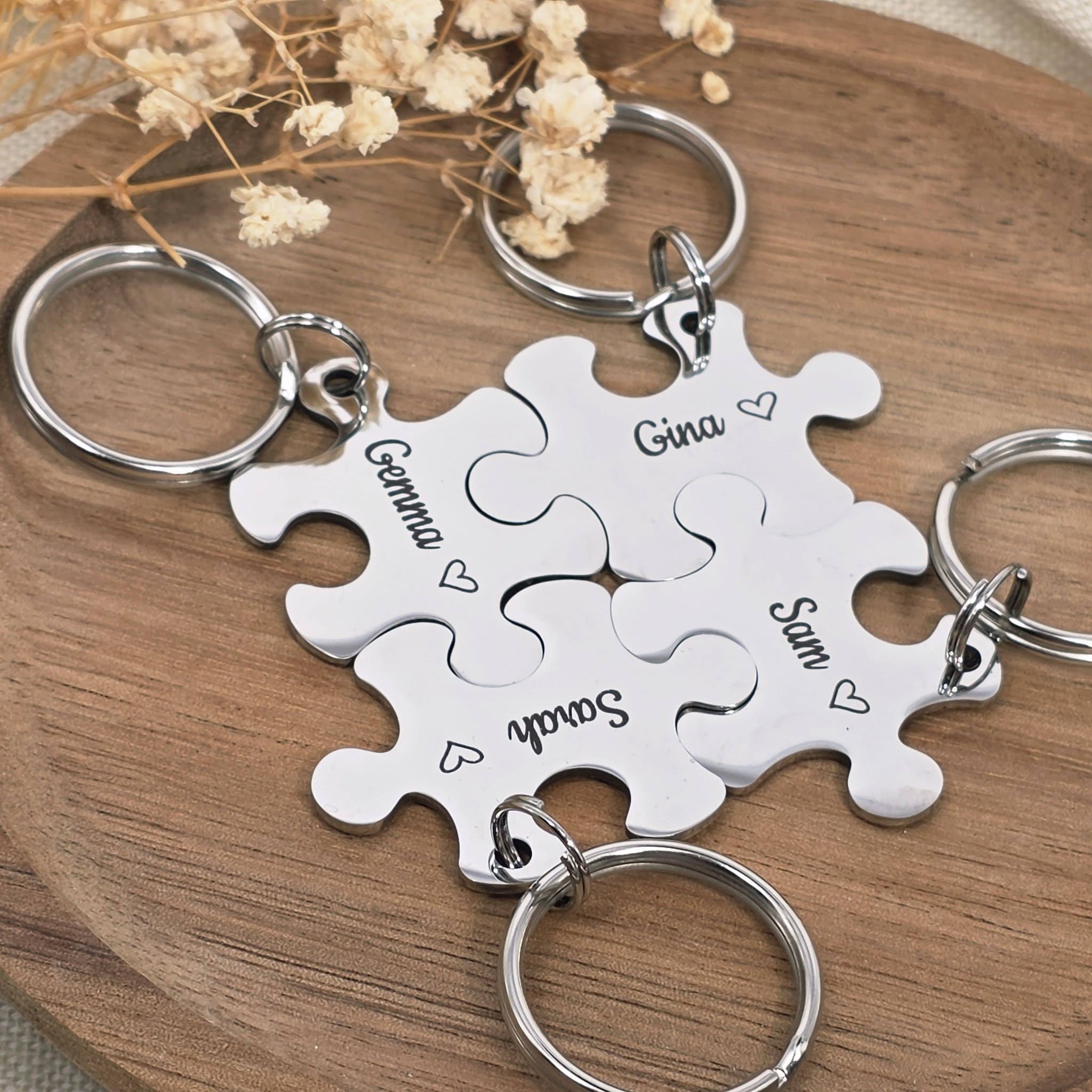 Best Friends Puzzle Keyring