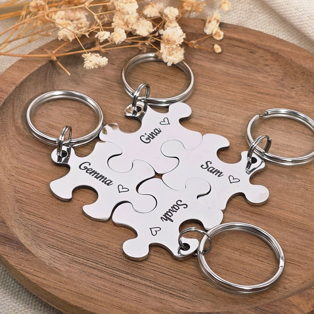 Best Friends Puzzle Keyring