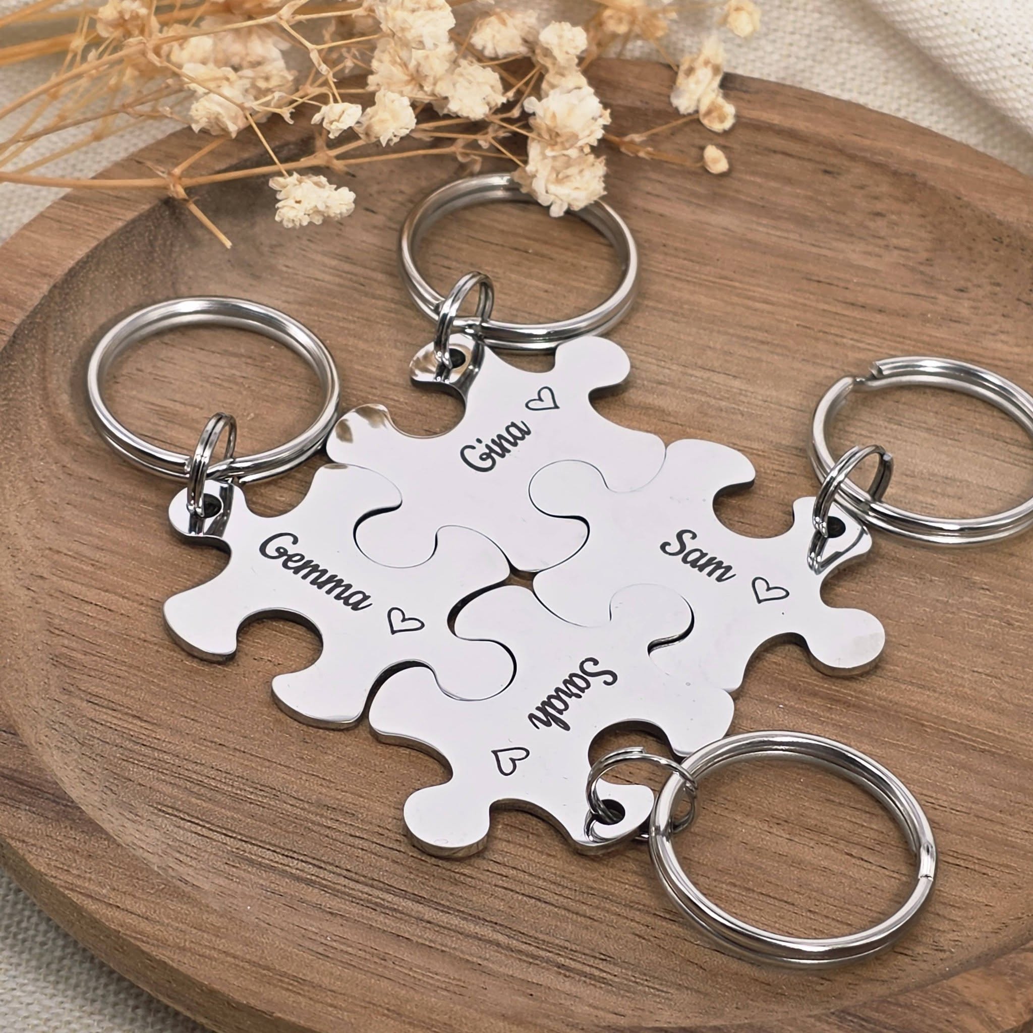 Best Friends Puzzle Keyring