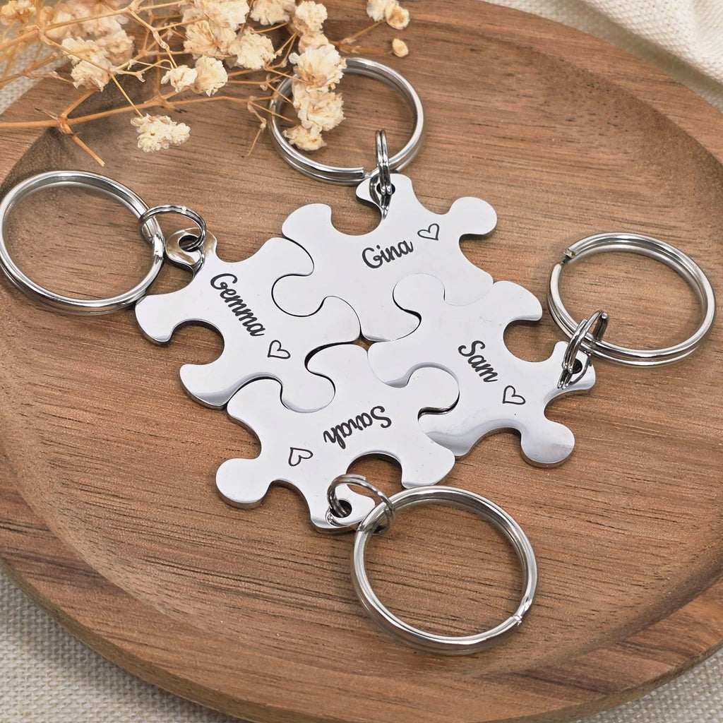 Best Friends Puzzle Keyring