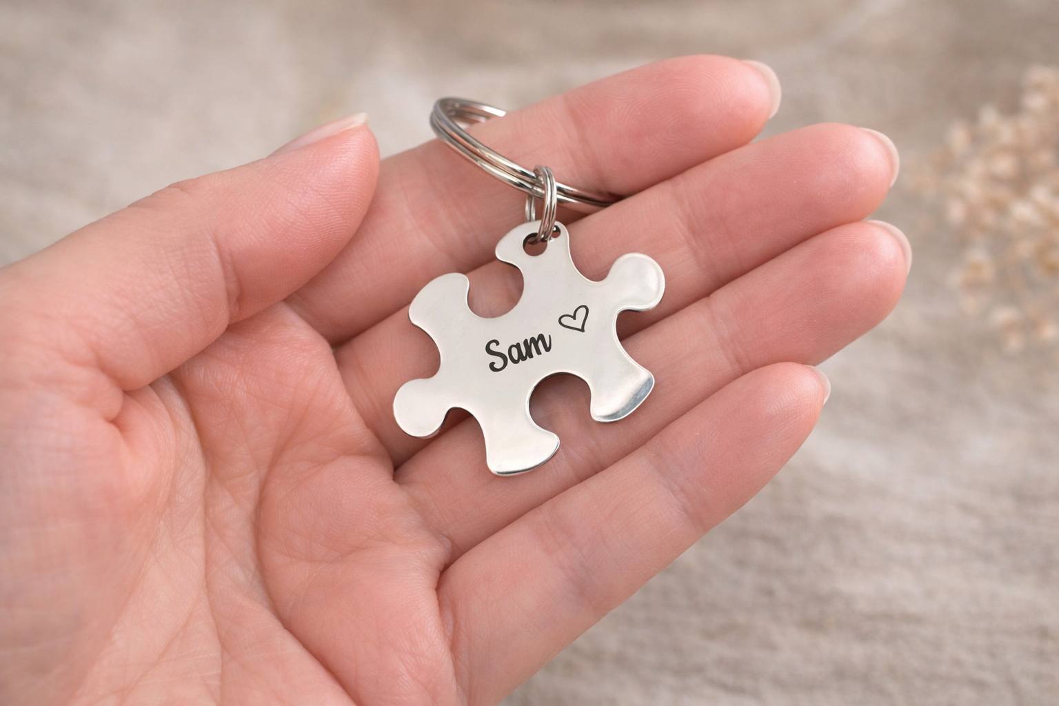 Best Friends Puzzle Keyring