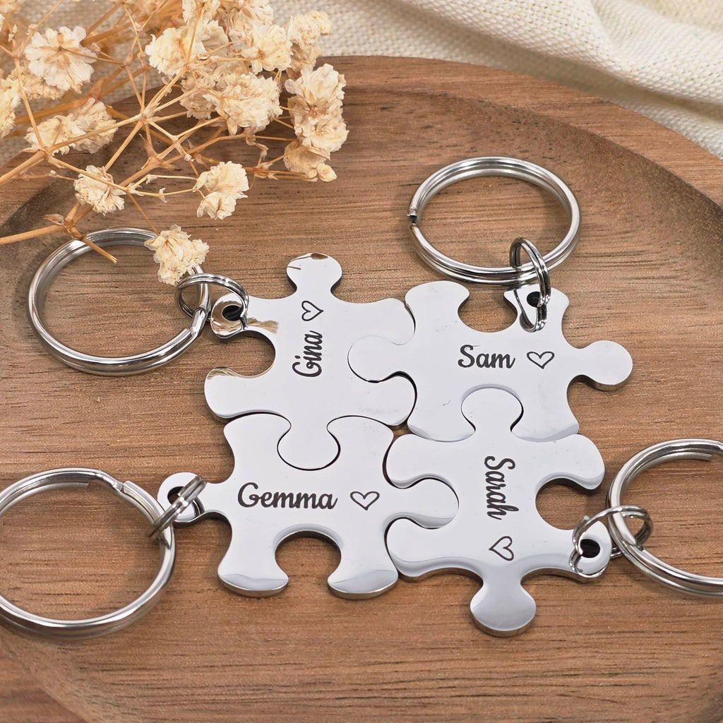 Best Friends Puzzle Keyring