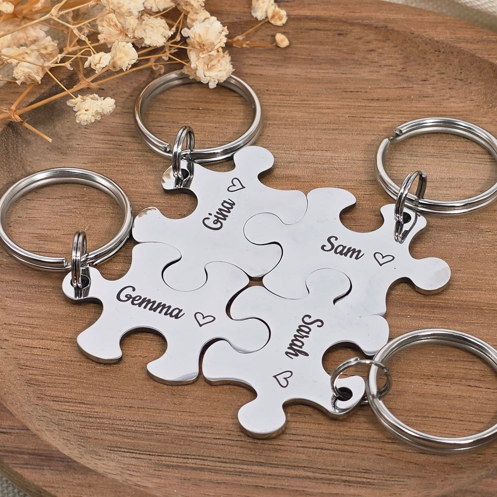 Best Friends Puzzle Keyring
