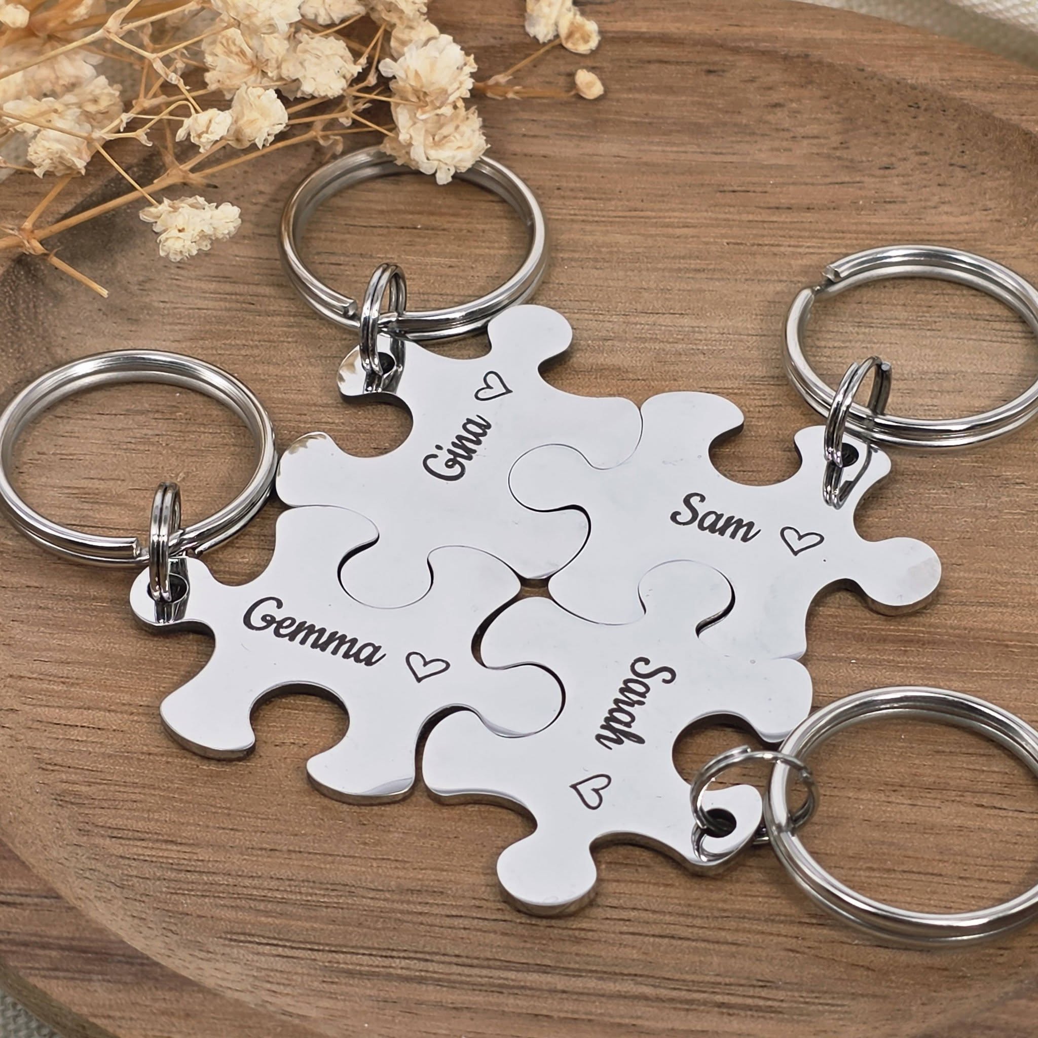 Best Friends Puzzle Keyring
