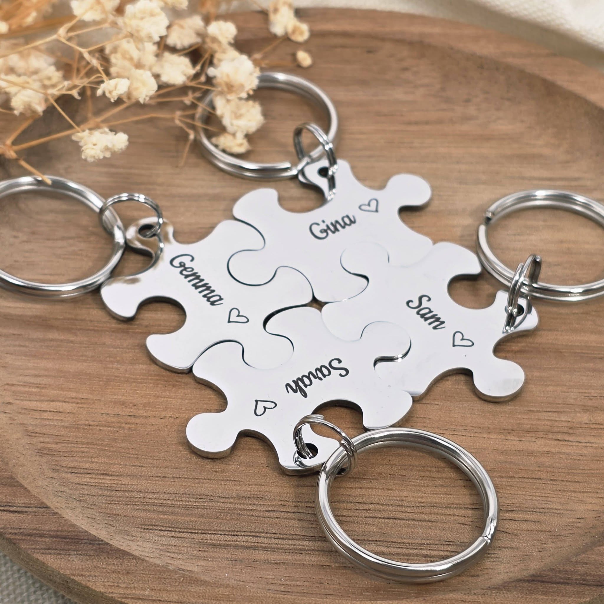 Best Friends Puzzle Keyring