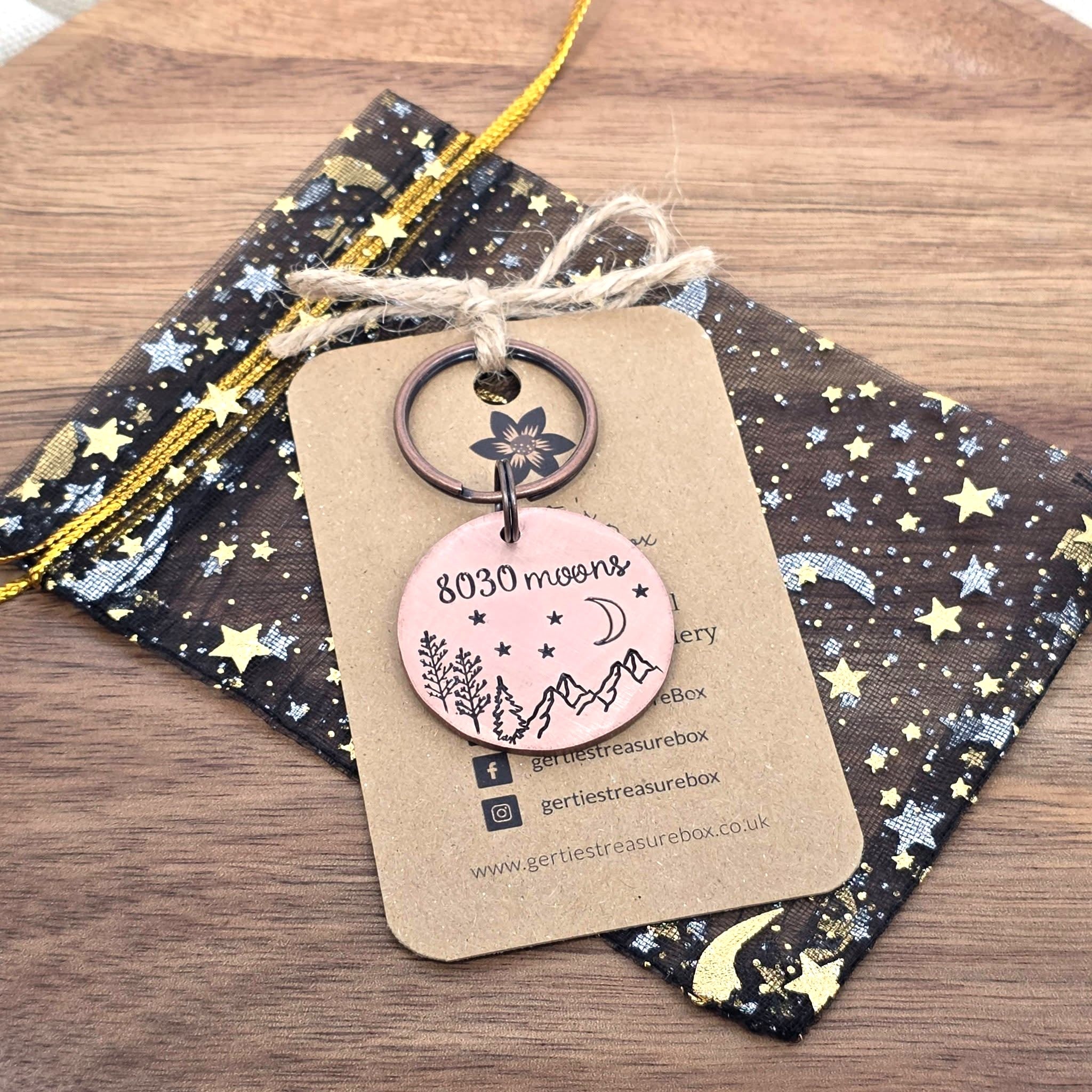 8030 Moons 22nd Anniversary Copper Keyring