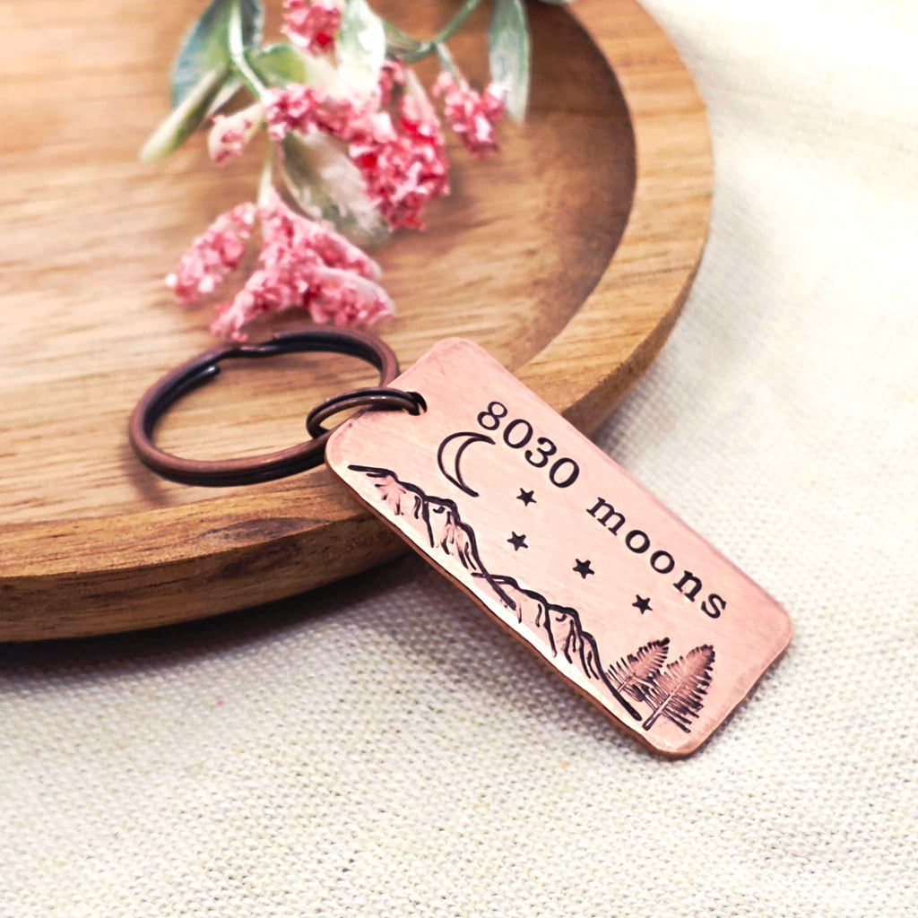 8030 Moons 22nd Anniversary Copper Keyring