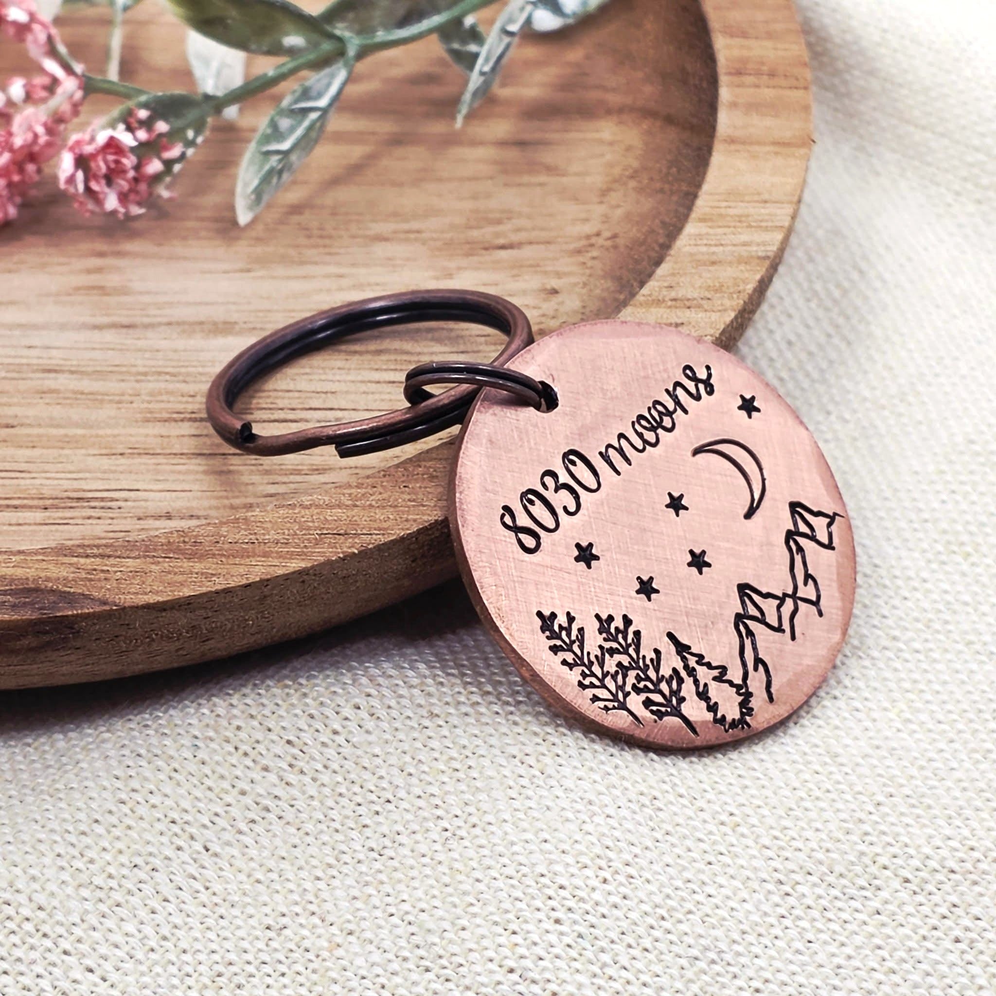 8030 Moons 22nd Anniversary Copper Keyring