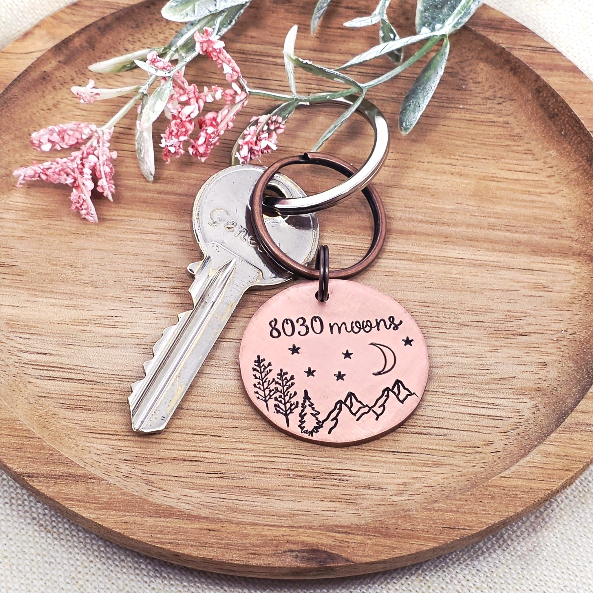 8030 Moons 22nd Anniversary Copper Keyring