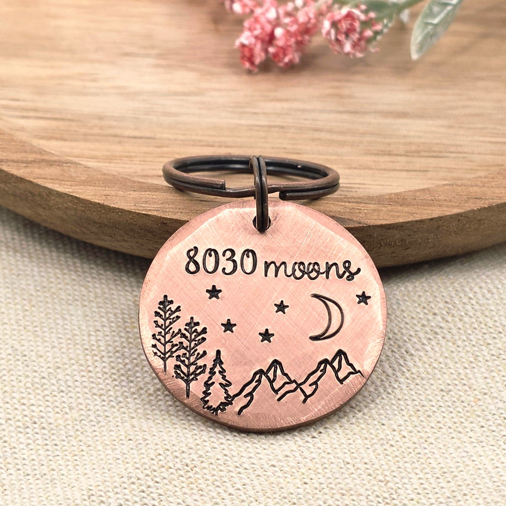 8030 Moons 22nd Anniversary Copper Keyring