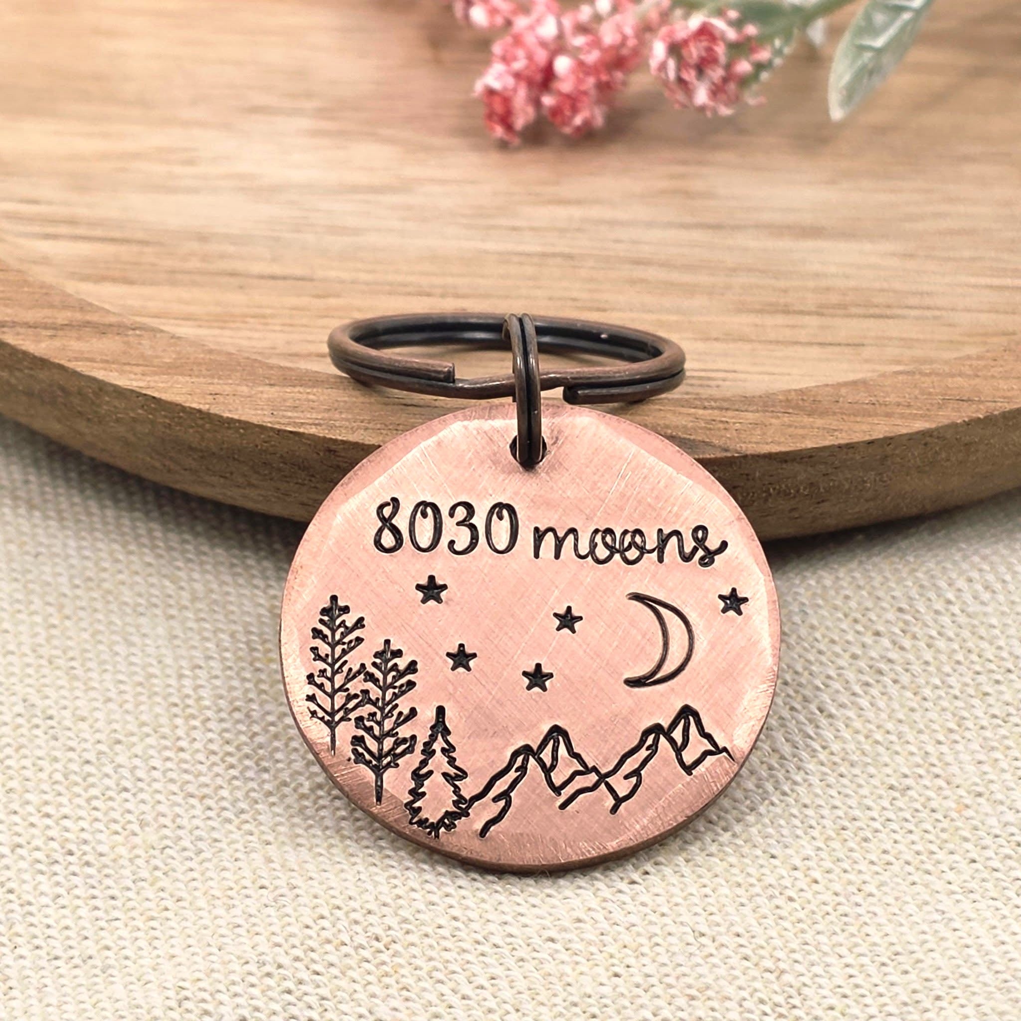 8030 Moons 22nd Anniversary Copper Keyring