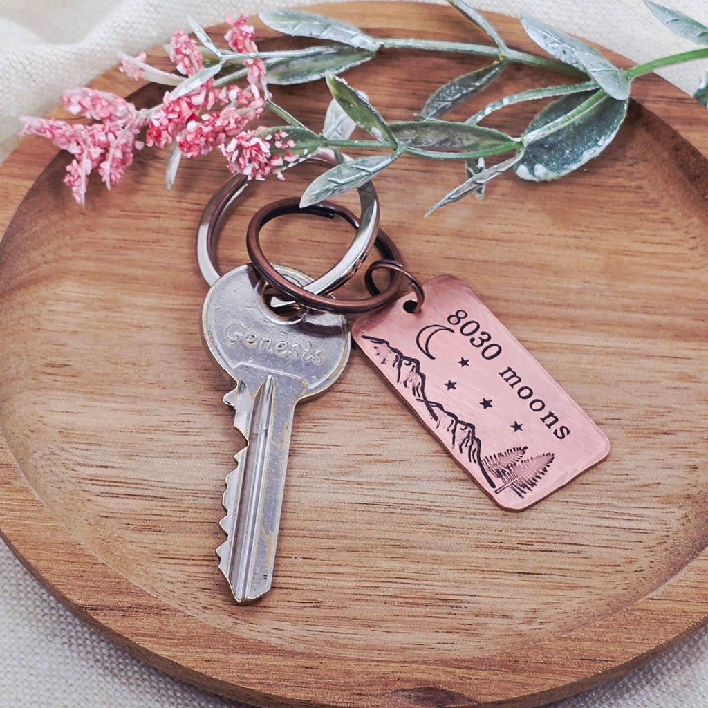 8030 Moons 22nd Anniversary Copper Keyring