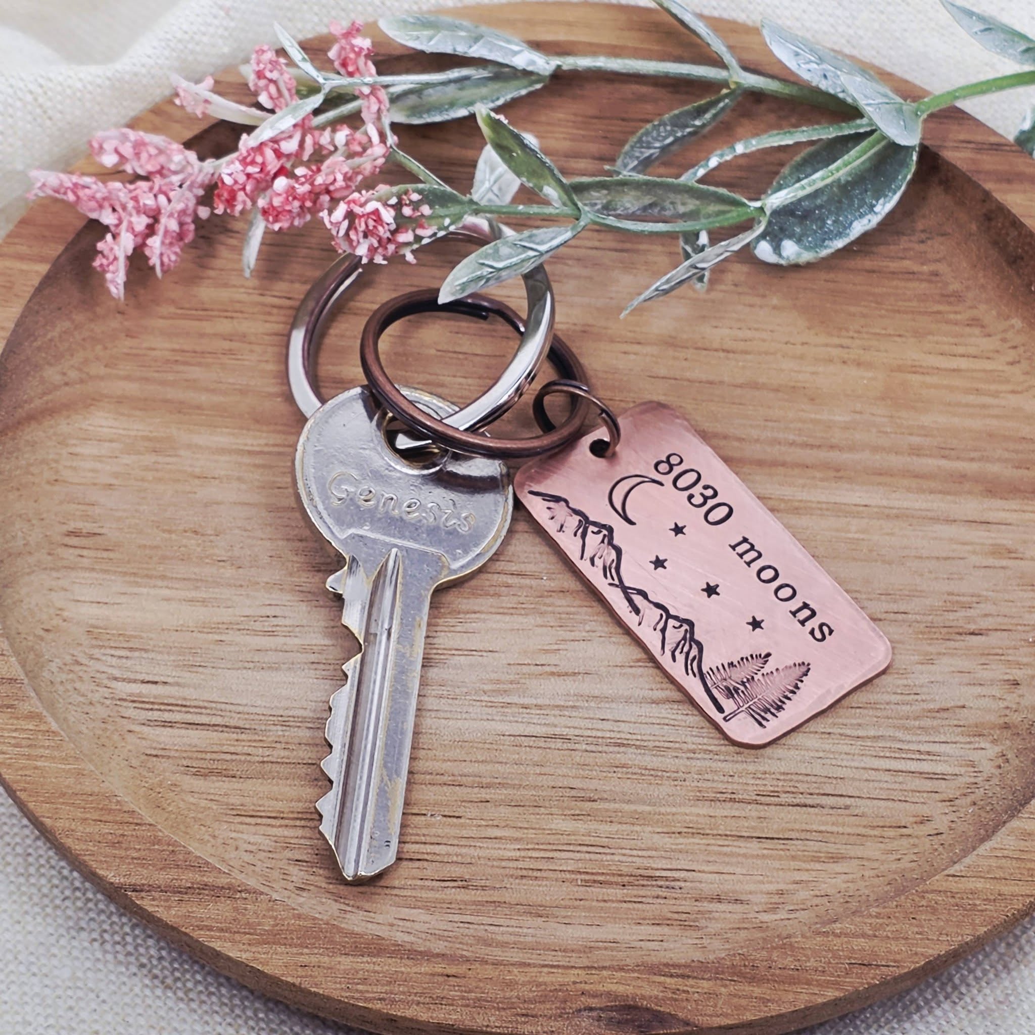 8030 Moons 22nd Anniversary Copper Keyring