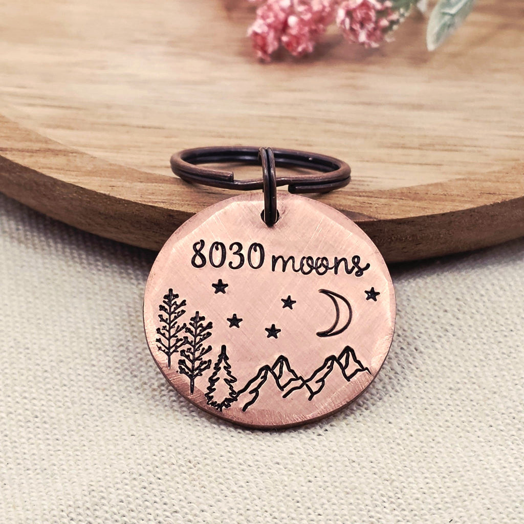 8030 Moons 22nd Anniversary Copper Keyring