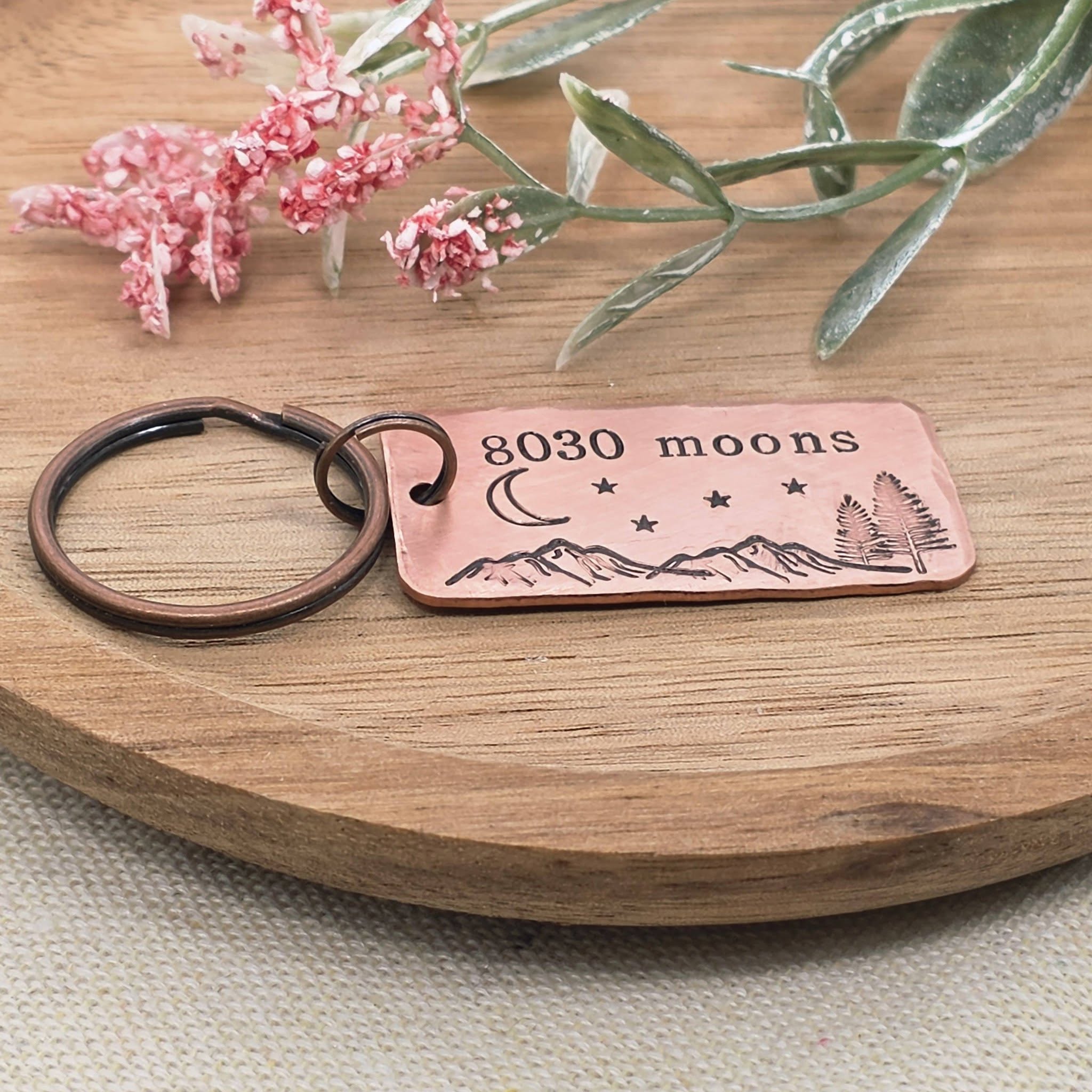 8030 Moons 22nd Anniversary Copper Keyring