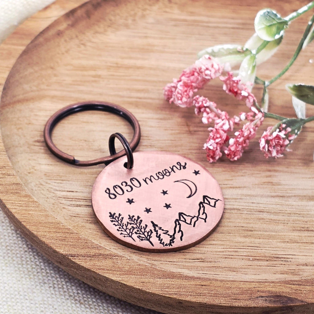 8030 Moons 22nd Anniversary Copper Keyring
