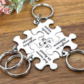 Best Friends Puzzle Keyring Set of 4