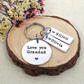 'Love You Grandad' Keyring