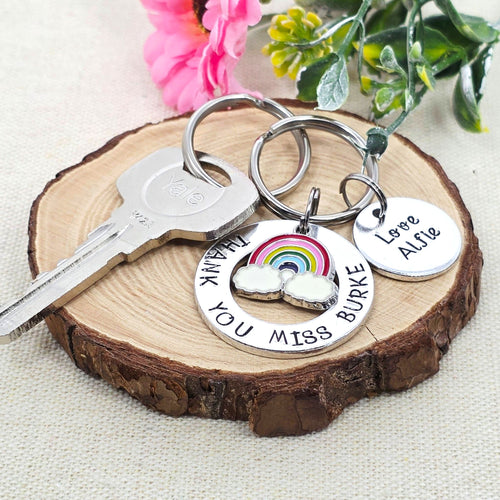 'Thank you for everything' Teacher Keyring