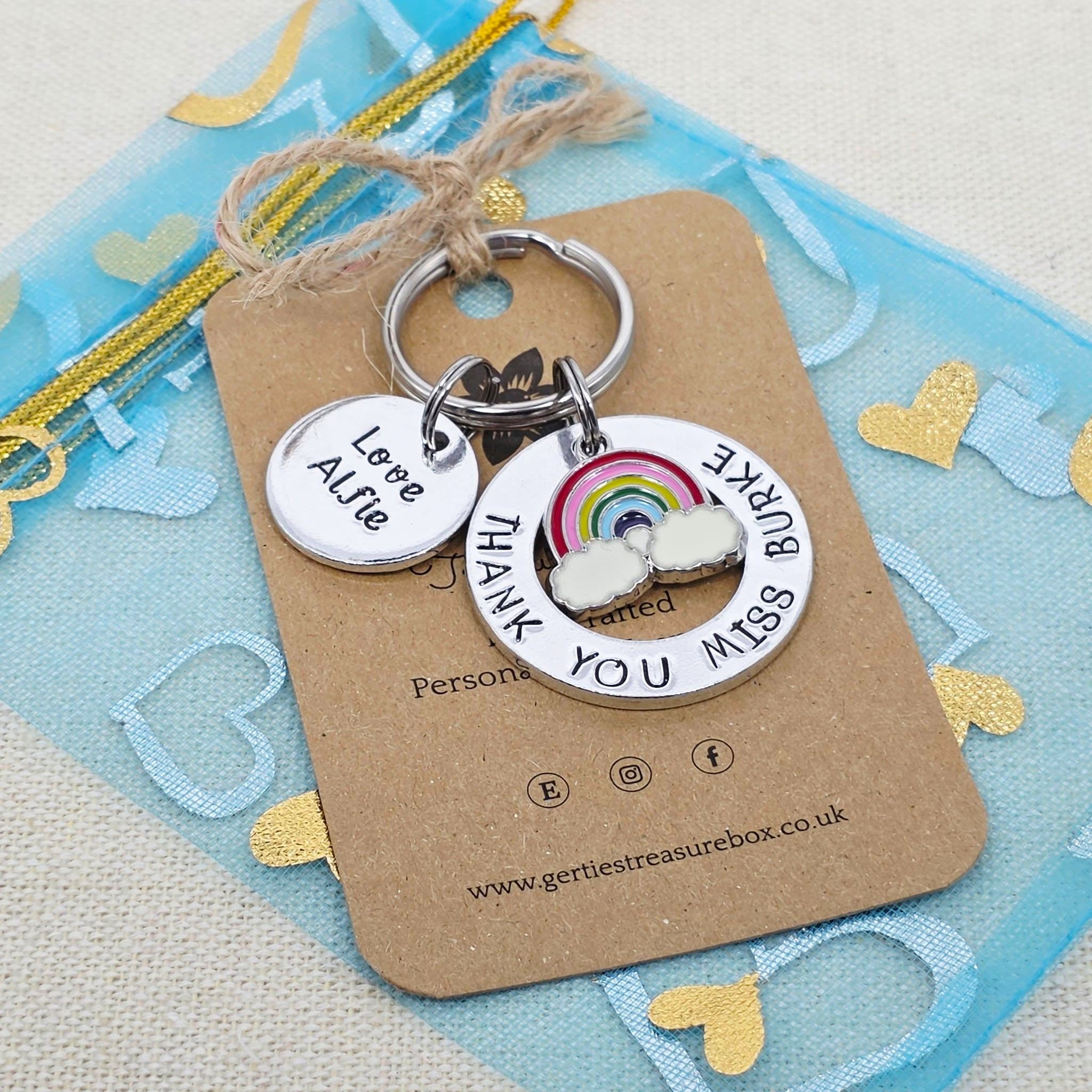 'Thank You Teacher' Keyring