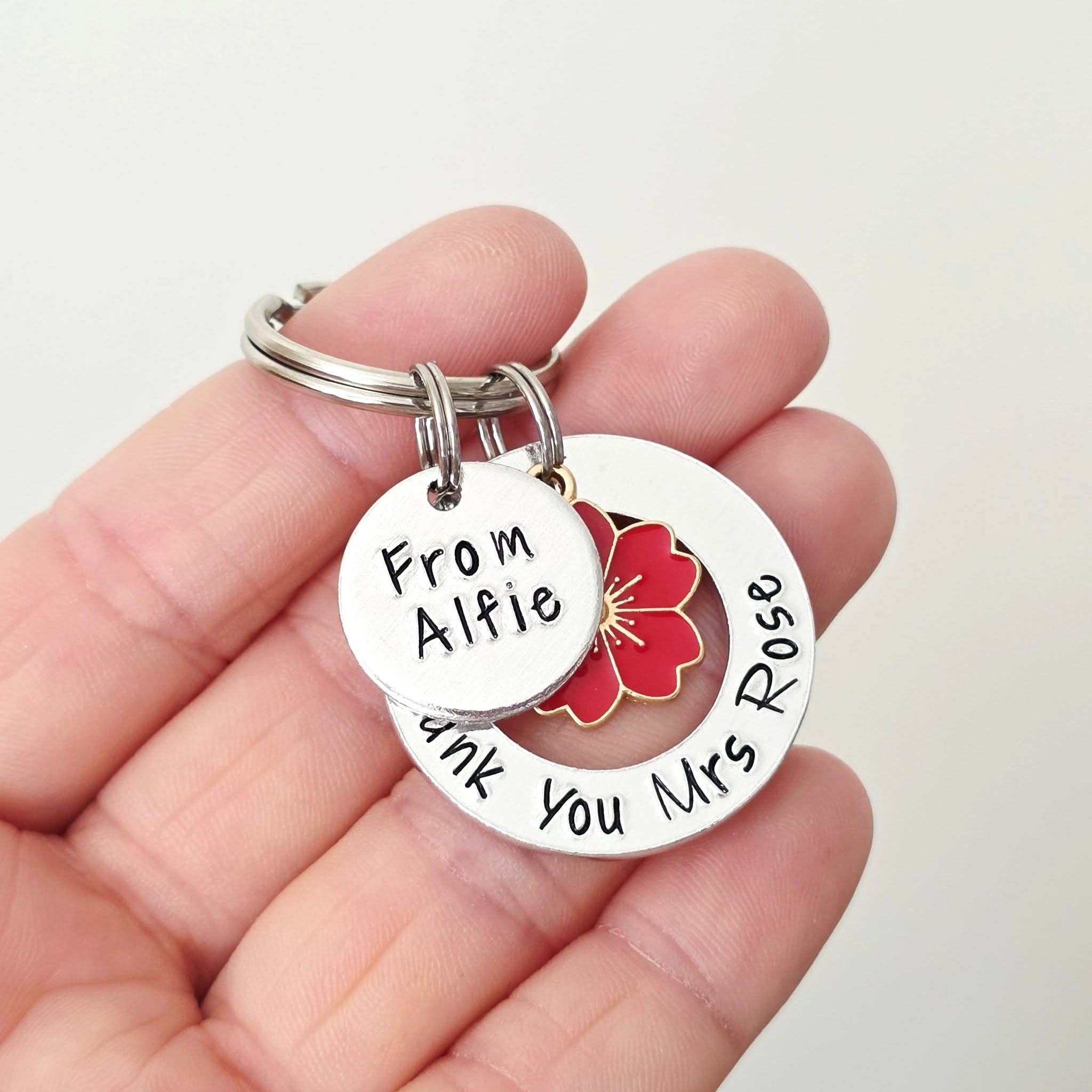 'Thank You Teacher' Keyring